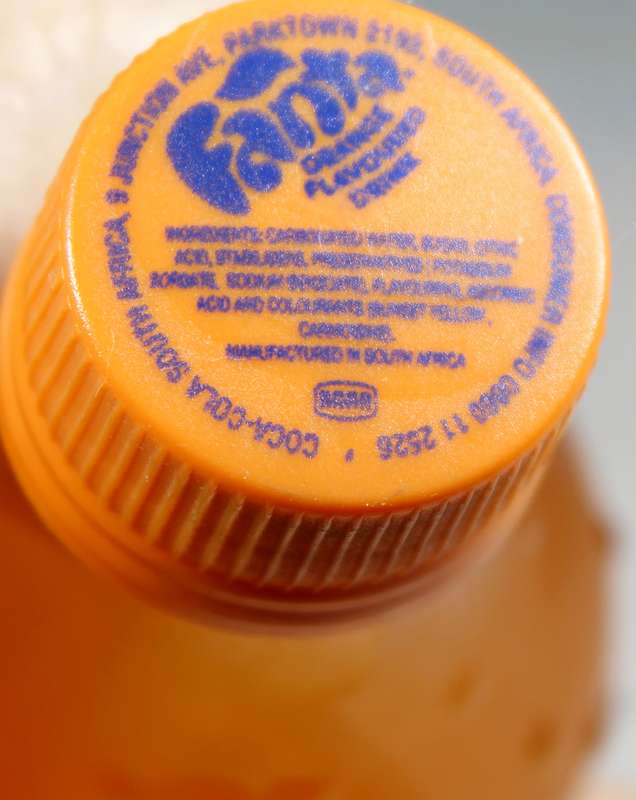 Vintage glass Fanta Orange bottle