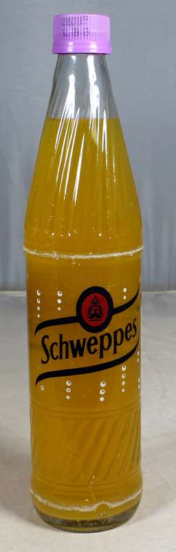 Vintage glass Schweppes bottle - Granadilla