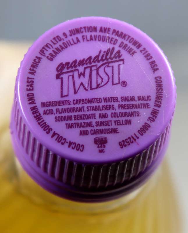 Vintage glass Schweppes bottle - Granadilla
