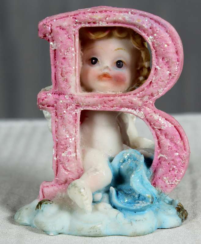 Baby "B" angel with wings