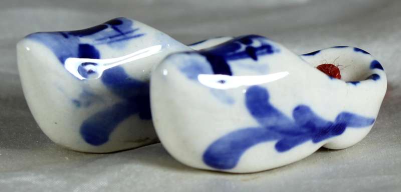 Pair of miniature Dutch shoes