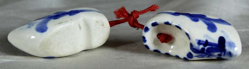 Pair of miniature Dutch shoes