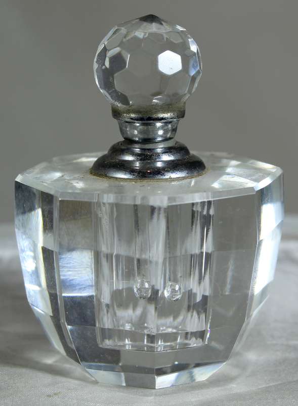 Vintage cut crystal perfume bottle