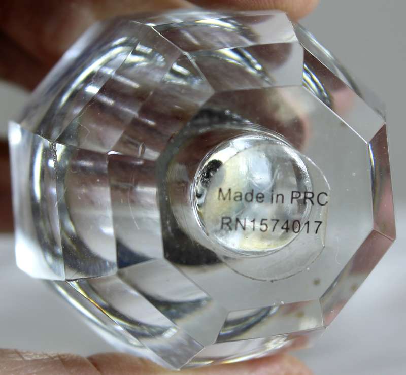 Vintage cut crystal perfume bottle