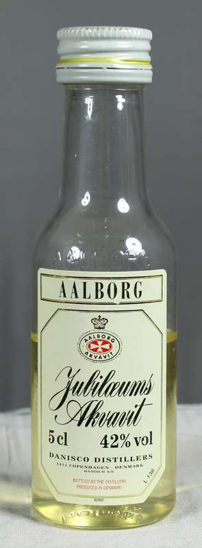 Mini liquor bottle - Aalborg - Danish