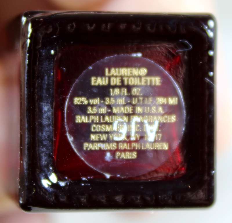Miniature Ralph Lauren perfume bottle