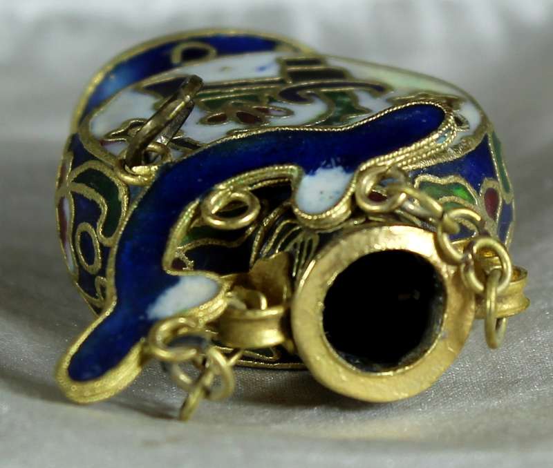 Cloissone miniature perfume bottle