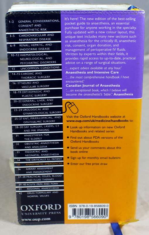 Oxford Handbook of Anaesthesia