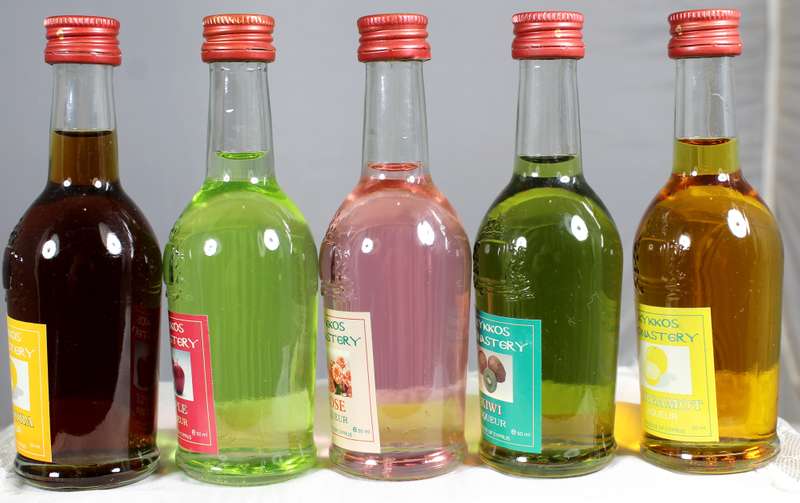 Mini liquor bottle - set of five Kykkos Monastery liqueurs
