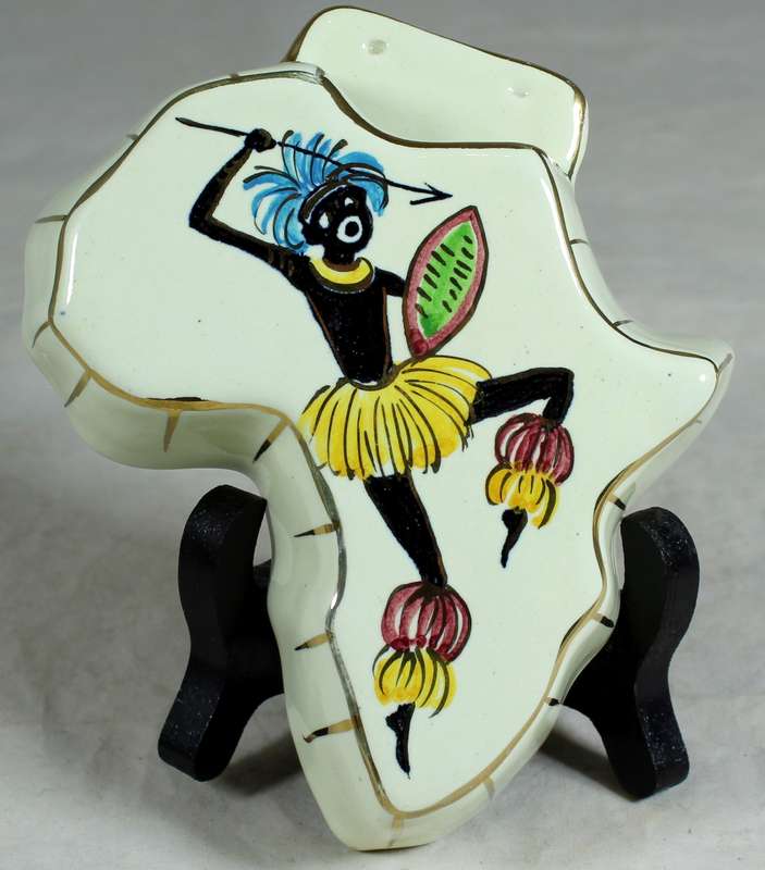 Hand painted Africa map wall scones