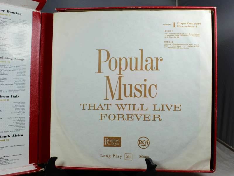 Readers Digest - ten LP set - popular music that will live for ever