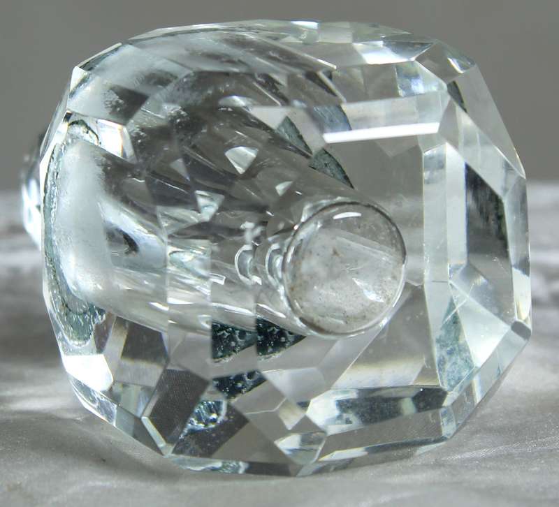 Small lead glass perfume bottle