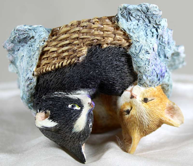 Kitties in a Sherratt & Simpson basket