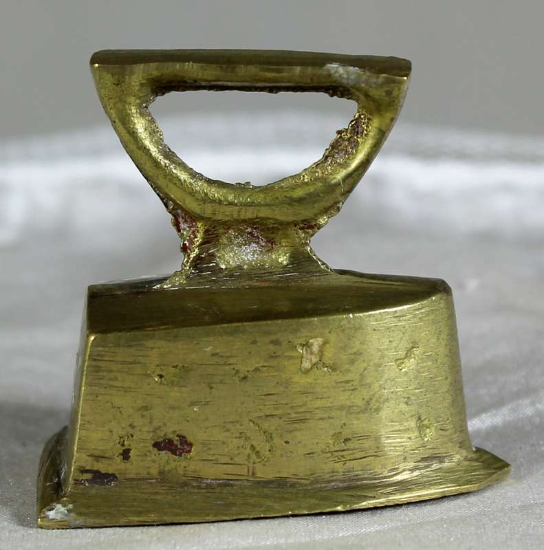 Miniature brass vintage iron