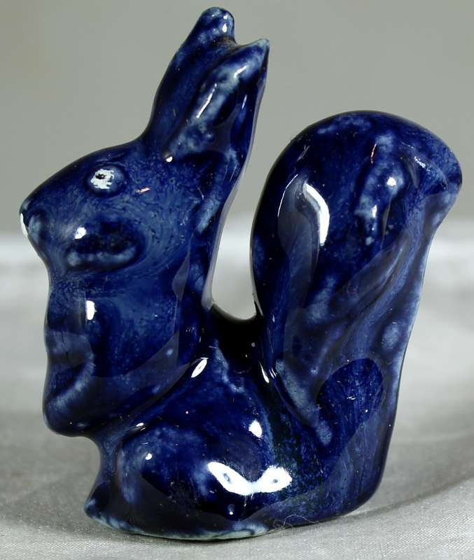 Miniature ceramic bunny
