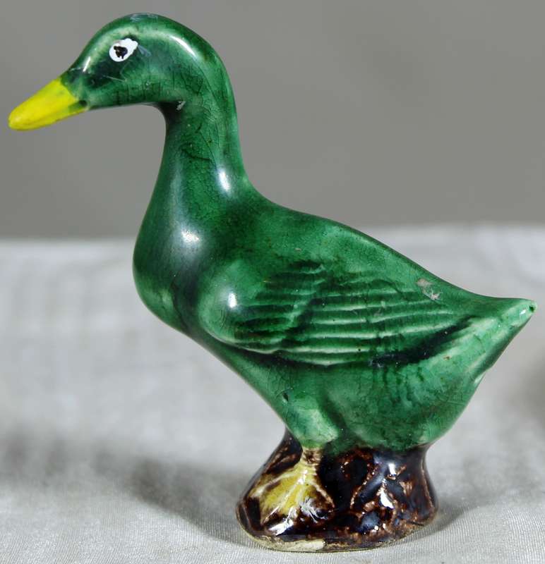Miniature green duck
