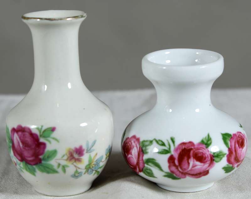 Miniature pair of posy vases