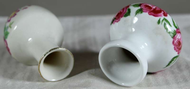 Miniature pair of posy vases