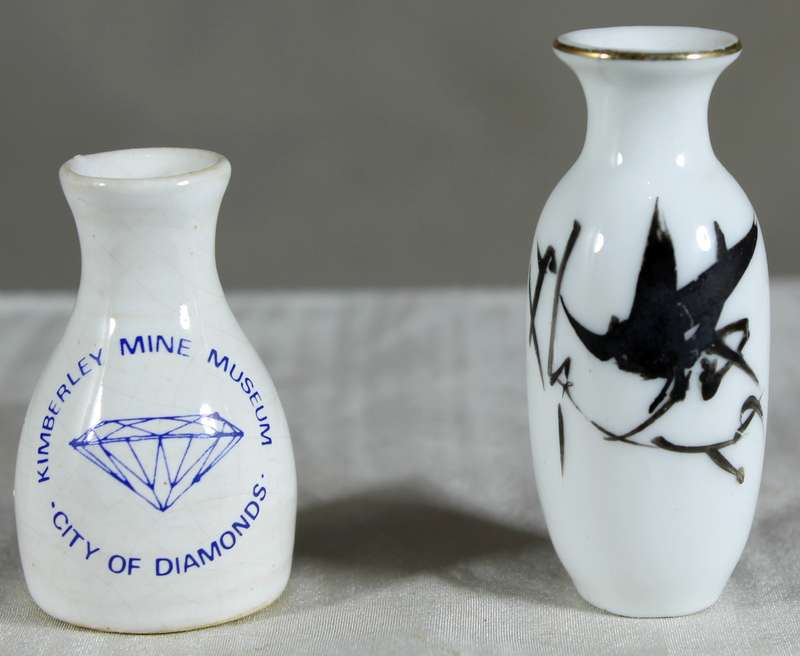 Miniature pair of posy vases