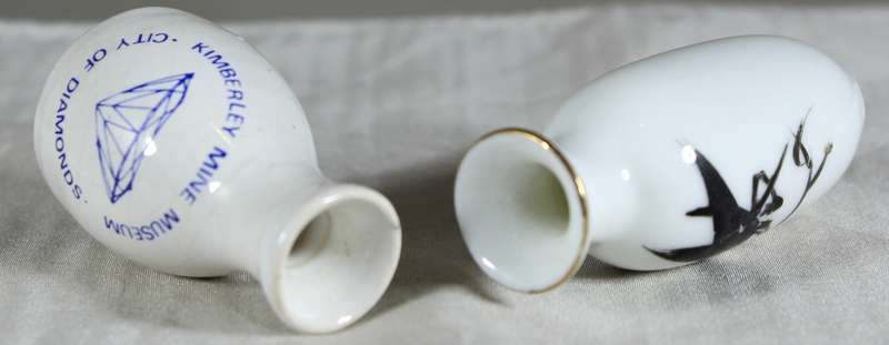 Miniature pair of posy vases