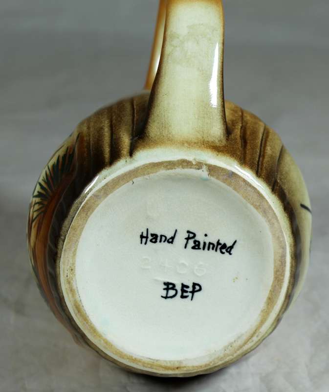 B.E.P hand painted mug with shield and zebra