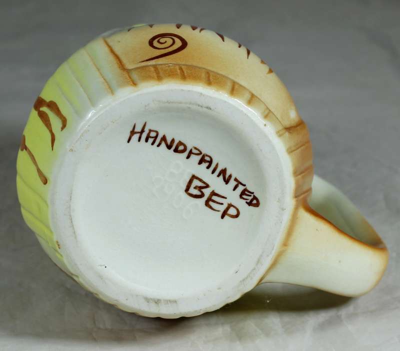 B.E.P hand painted mug with rock art