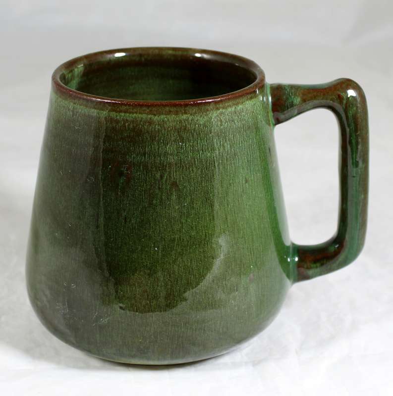 Green Globe potteries mug