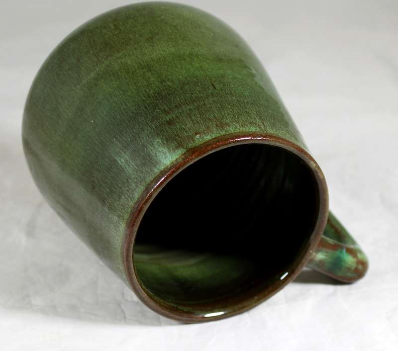 Green Globe potteries mug