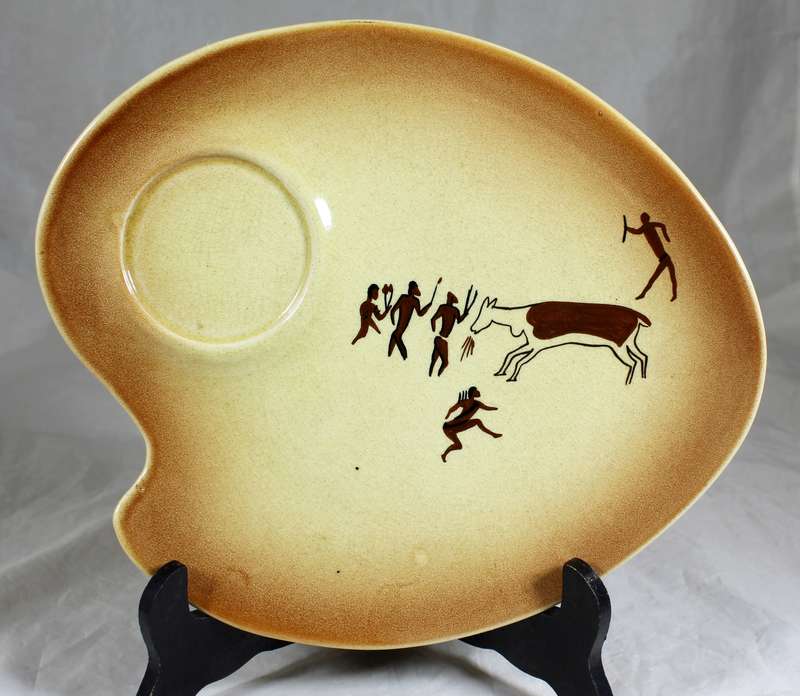 Drostday hand painted bushman rock painting plate