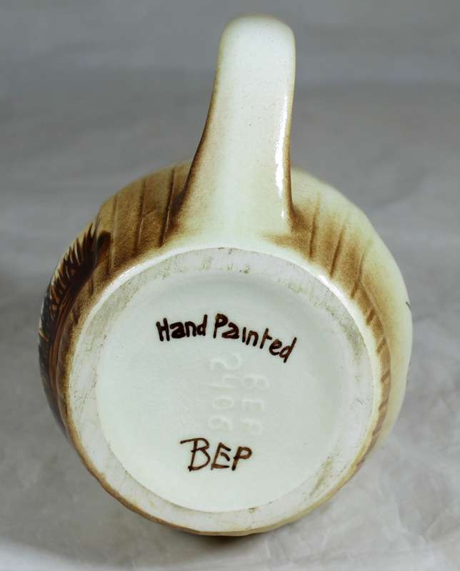 B.E.P hand painted mug with shield and zebra