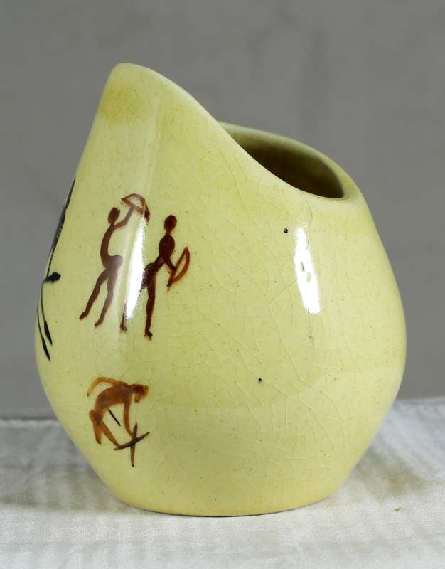 Drostday ware - small vase with bushman rock art