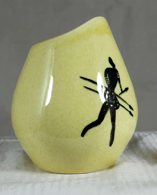 Drostday ware - small vase with bushman rock art