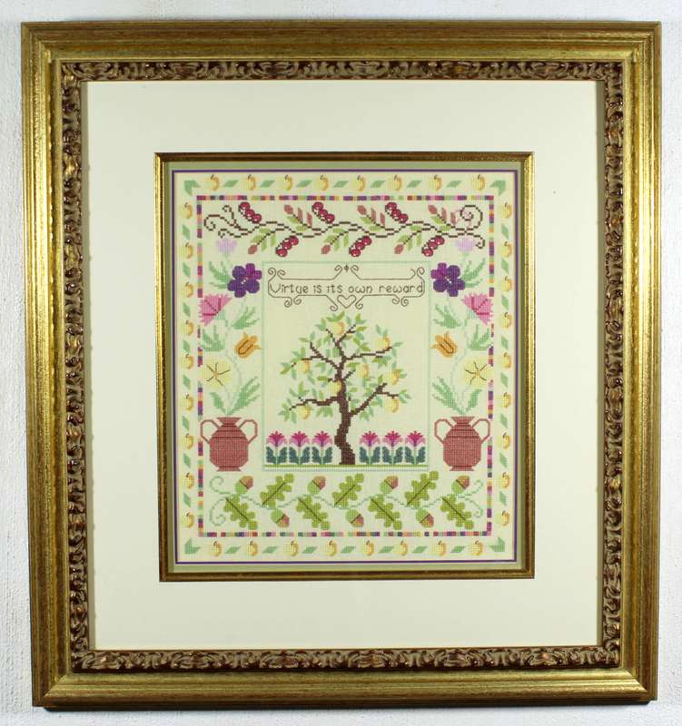 Virtue is its own reward embroidery