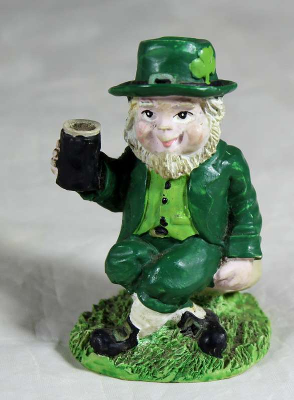 Souvenirs from Ireland - Leprechaun holding a beer