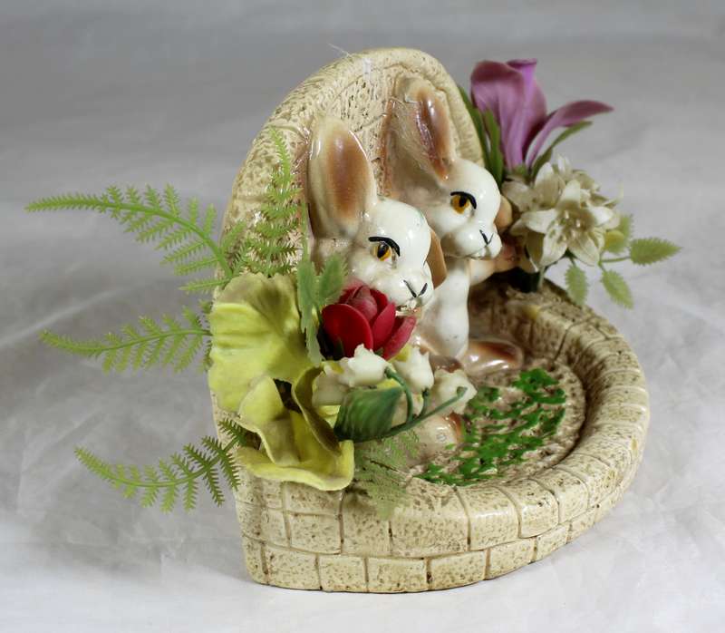 Bunny's sitting in a fountain