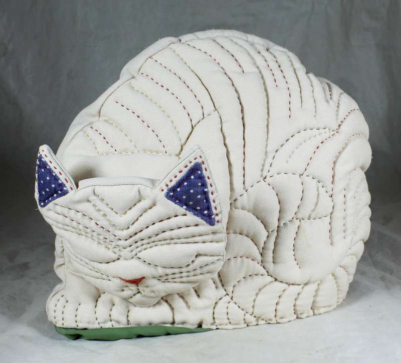 Cat shaped tea cosy