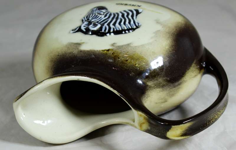 Flora Ann - hand painted jug with Zebra