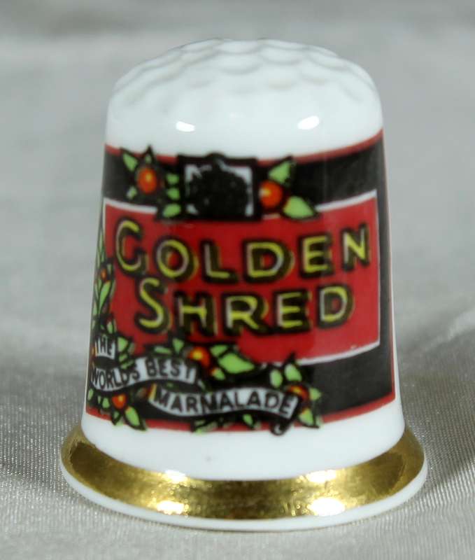 Advertising thimble - Golden shred marmalade - Finsbury