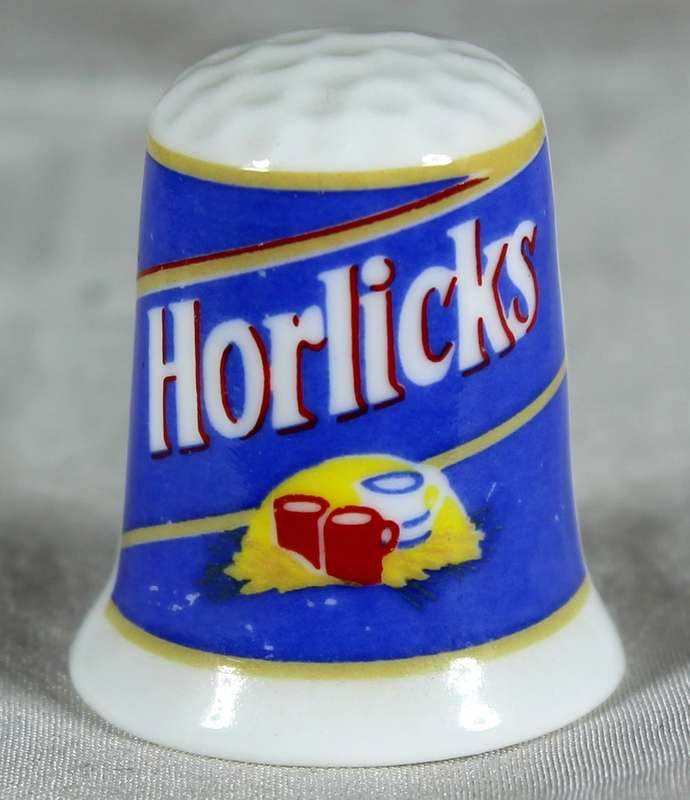 Advertising thimble - Horlicks - Cottage thimbles