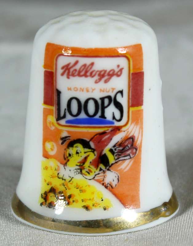 Advertising thimble - Kelloggs loops