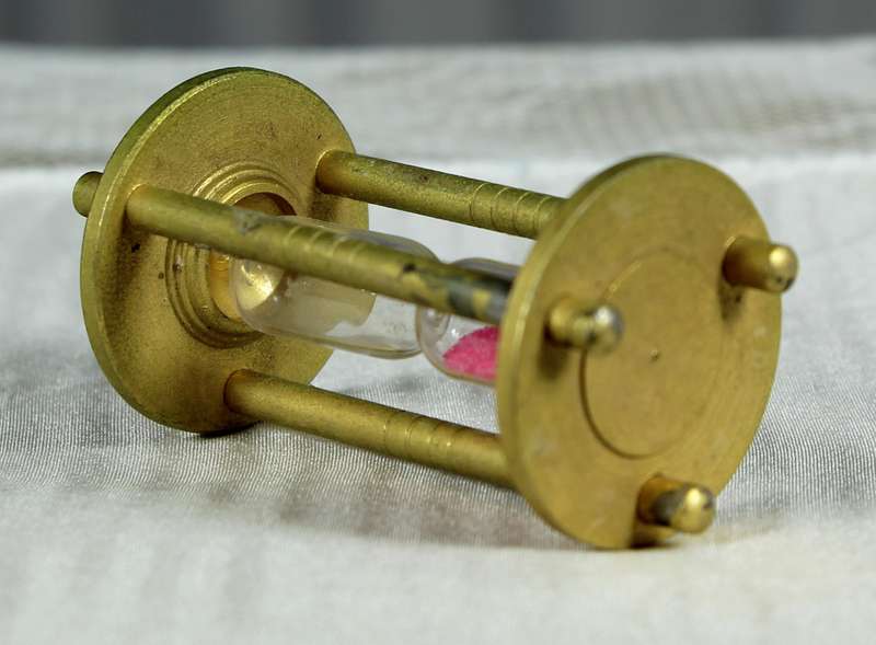 Miniature brass timer