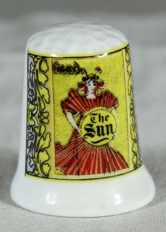 Advertising thimble - The Sun - Palgrave