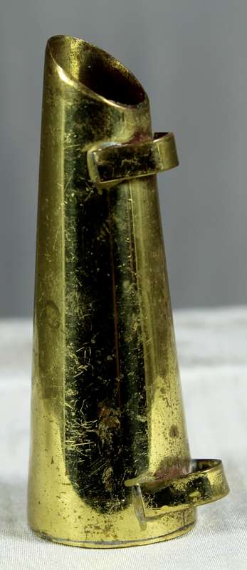 Miniature brass coal shuttle