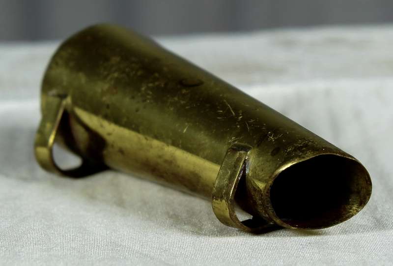 Miniature brass coal shuttle