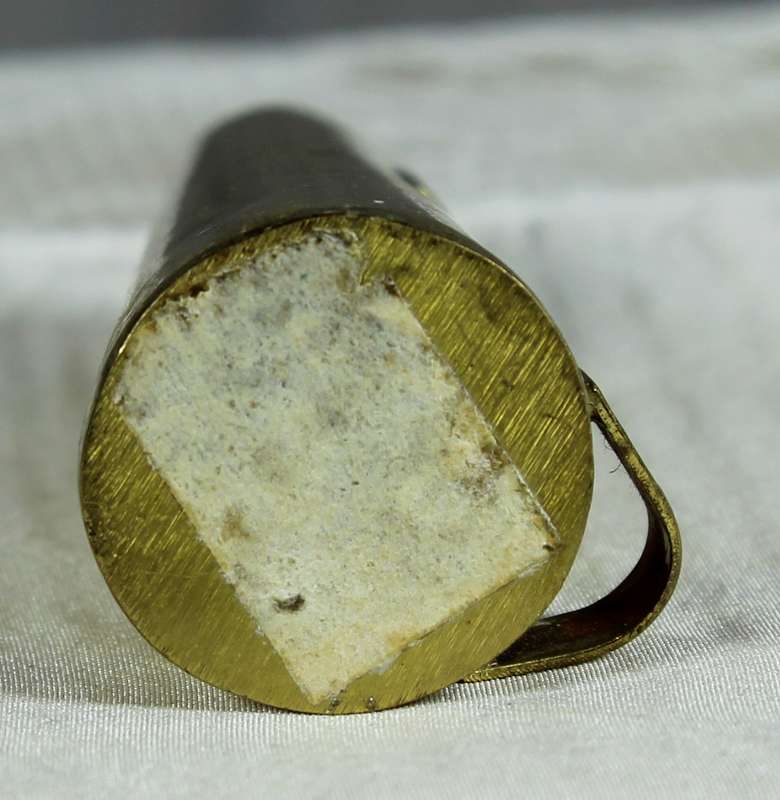 Miniature brass coal shuttle