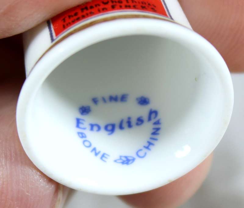 Advertising thimble - Finks Overalls
