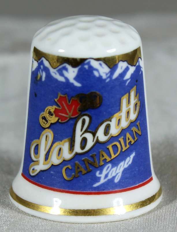 Advertising thimble - Labatt Canadian lager
