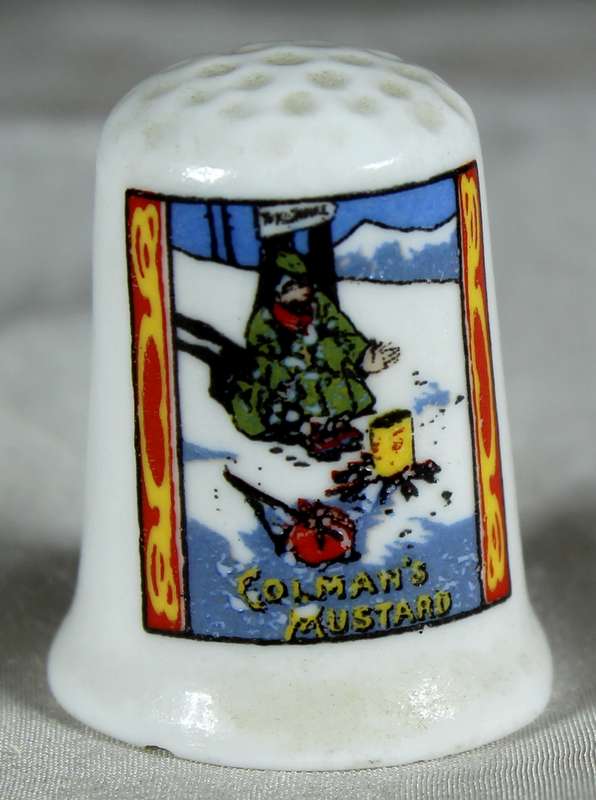 Advertising thimble - Colman's mustard