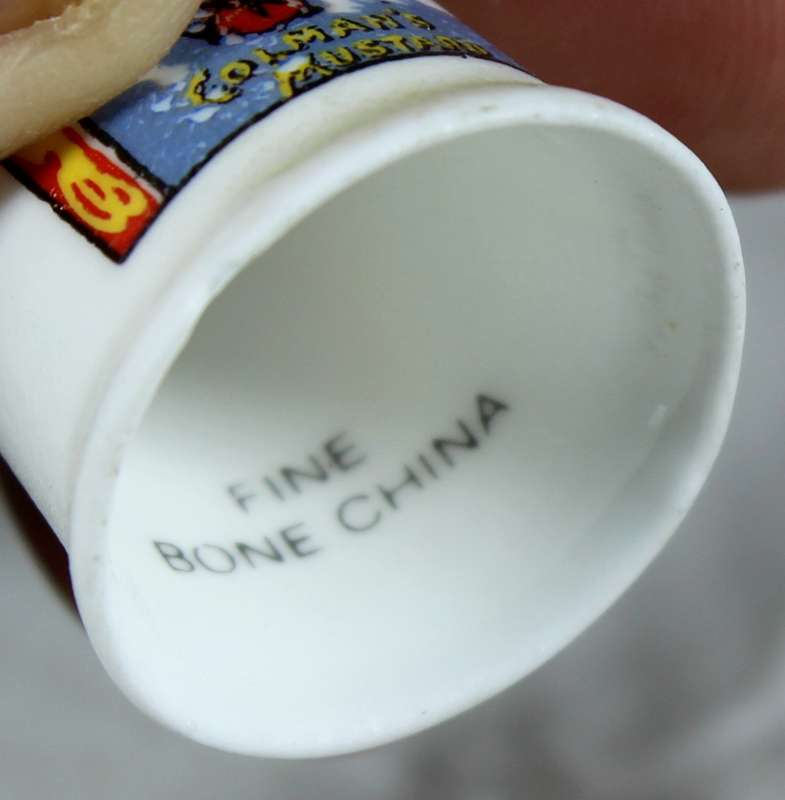 Advertising thimble - Colman's mustard