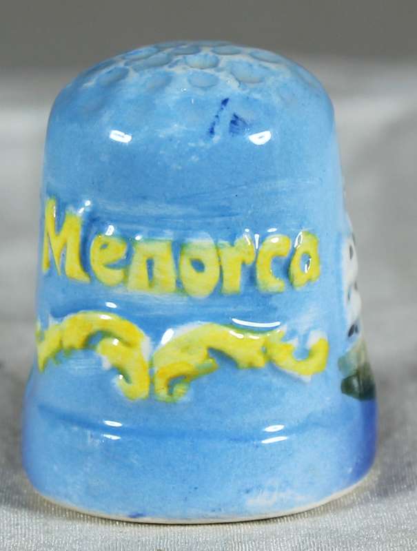 3D ceramic thimble - Menorca